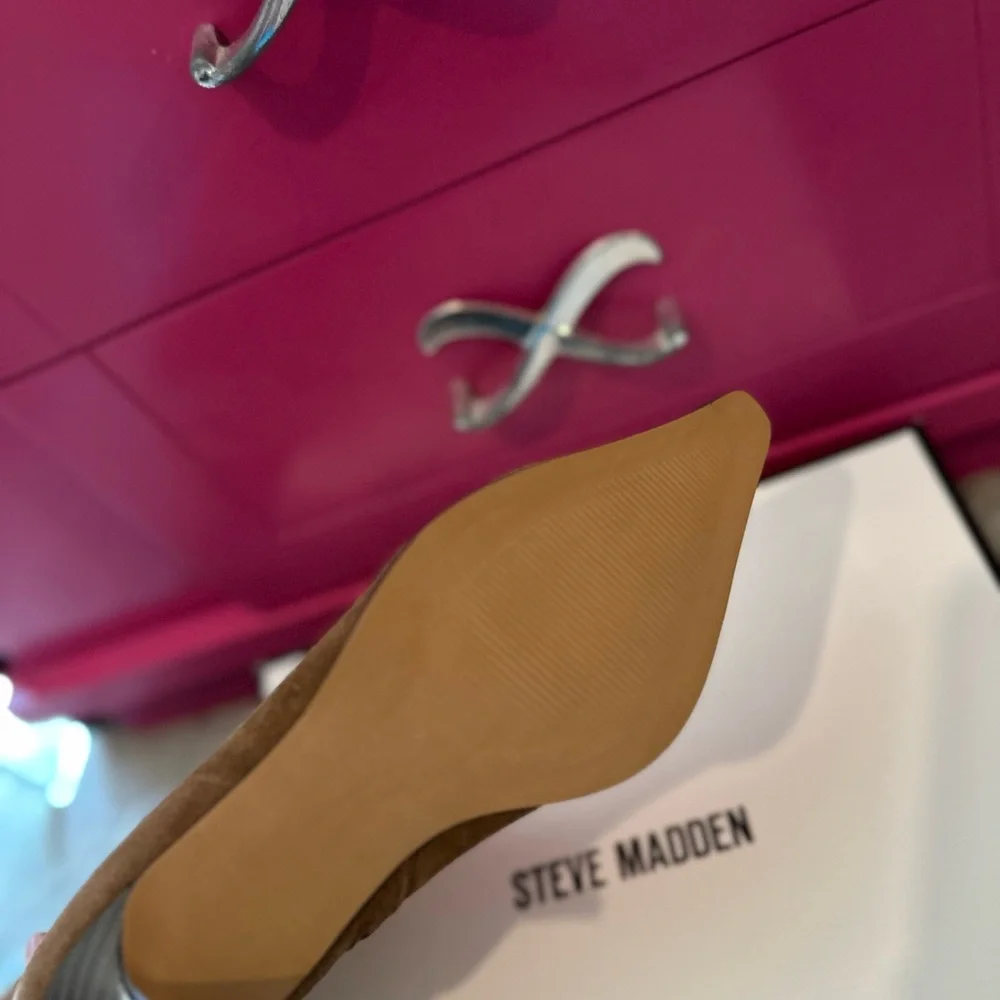 New Steve Madden Suede Lingo Knee-High Pointed-Toe Stiletto Dress Boots
